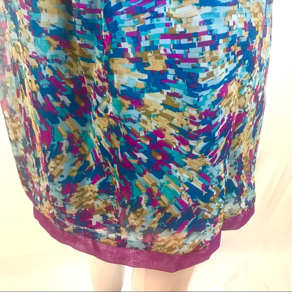 Johnny Martin Flirty Dress Sundress Cocktail Size 1 Umpire Waist - Picture 5 of 8